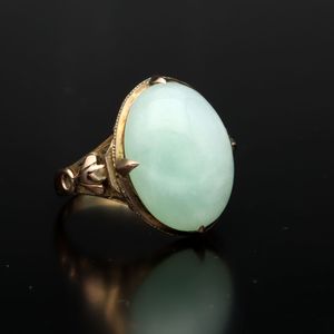 14ct Gold Jade Ring