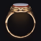 15ct Gold Sardonyx Signet Ring