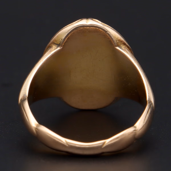 15ct Gold Sardonyx Signet Ring
