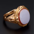 15ct Gold Sardonyx Signet Ring