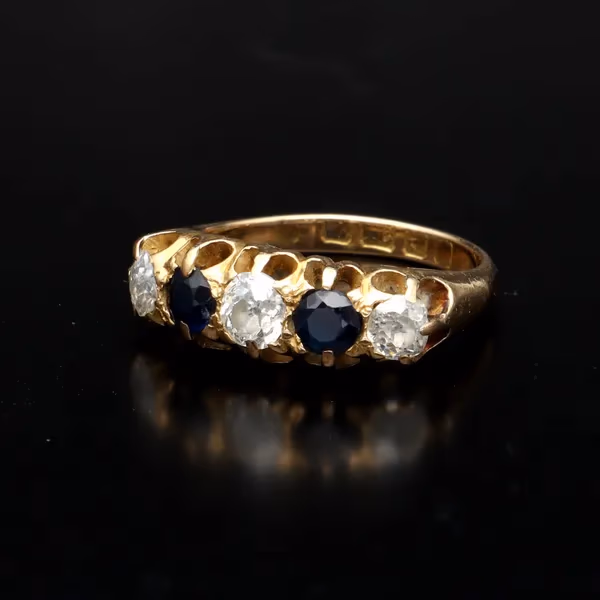 18ct Gold Sapphire and Diamond Ring
