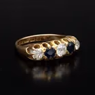 18ct Gold Sapphire and Diamond Ring