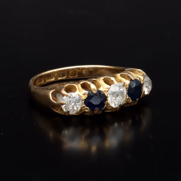 18ct Gold Sapphire and Diamond Ring