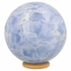 Blauwe calciet bol 74mm - 360° presentation