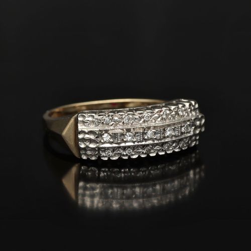 14ct Gold Diamond ring image-1
