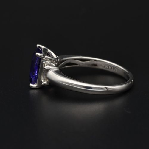 18ct Tanzanite and Diamond Ring image-3