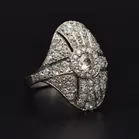 Art Deco Platinum Diamond Ring