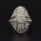 Art Deco Platinum Diamond Ring