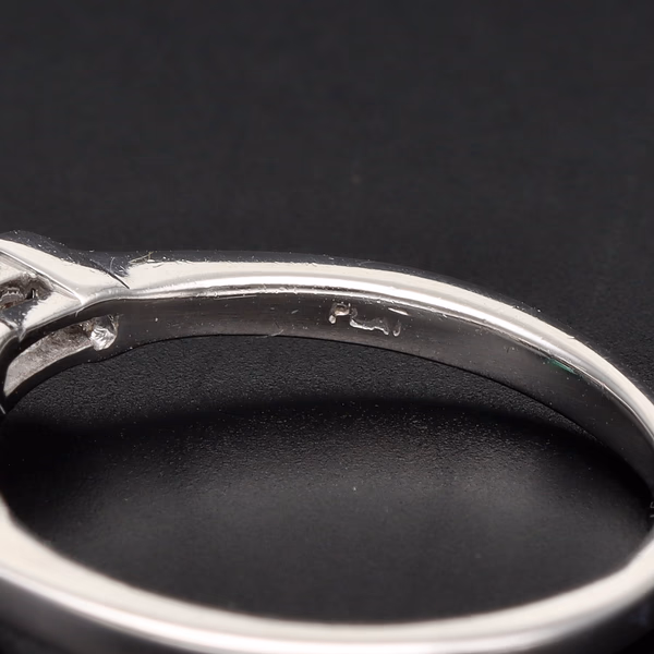 Art Deco Platinum Emerald and Diamond Ring