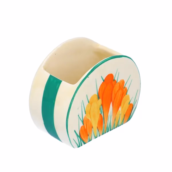 Clarice Cliff Sungleam Bonjour Shape Sugar Bowl