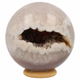 Agaat geode bol 69mm - 360° presentation