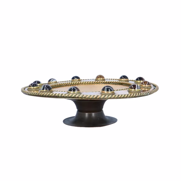 Gilt Bronze Anointing Pedestal Bowl