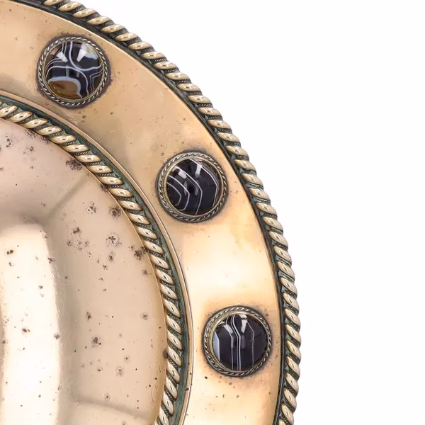 Gilt Bronze Anointing Pedestal Bowl