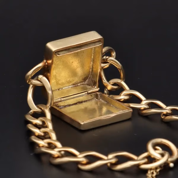 9ct Yellow Gold SOS Handmade Bracelet