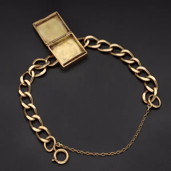 9ct Yellow Gold SOS Handmade Bracelet
