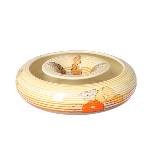 Clarice Cliff Orange Capri Posy Ring image-2