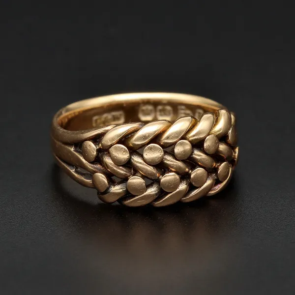 18ct Yellow Gold Keepers Ring