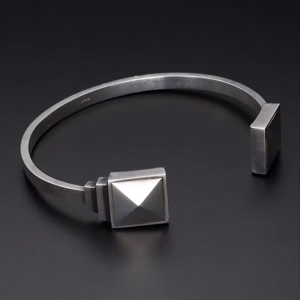 Georg Jensen Silver Nocturne Design #570A Cuff Bangle