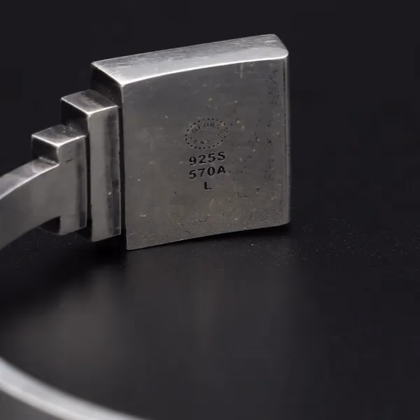 Georg Jensen Silver Nocturne Design #570A Cuff Bangle