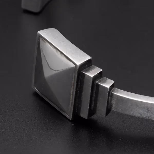 Georg Jensen Silver Nocturne Design #570A Cuff Bangle