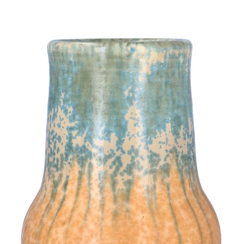 Large Ruskin Pottery Crystalline Drip Glaze Vase image-3
