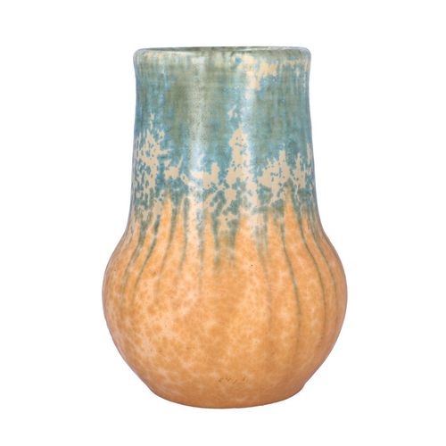 Large Ruskin Pottery Crystalline Drip Glaze Vase image-2