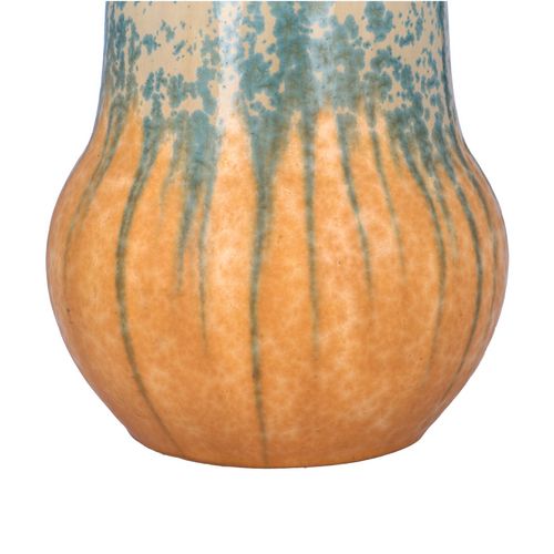Large Ruskin Pottery Crystalline Drip Glaze Vase image-4