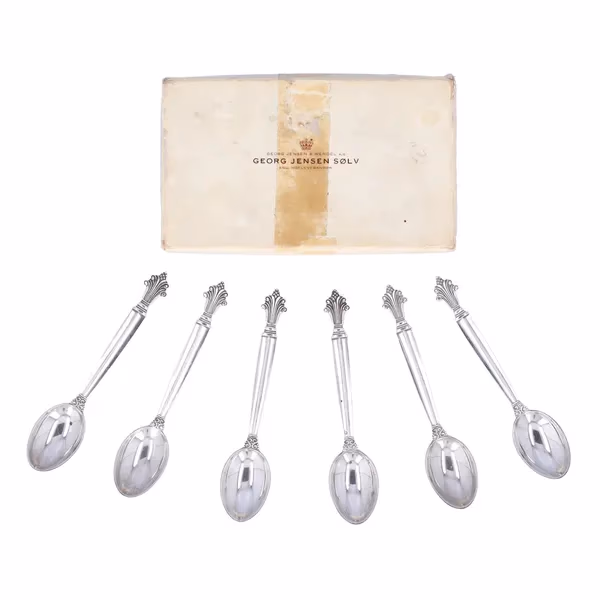 Georg Jensen Sterling Silver Tea Spoons