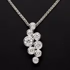 18ct White Gold Bubble Pendant