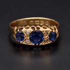 18ct Gold Sapphire and Diamond Ring