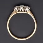 18ct Yellow Gold 3-Stone Diamond Ring