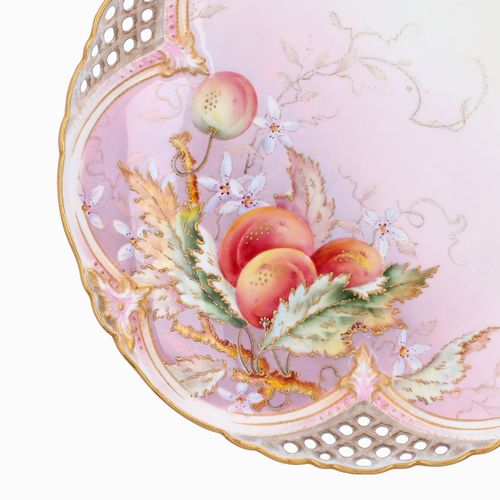 19th Century Royal Worcester Hand Painted Cabinet Plate image-2