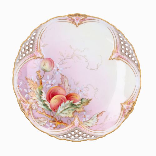 19th Century Royal Worcester Hand Painted Cabinet Plate image-1