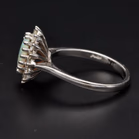 18ct Gold Opal and Diamond Ring