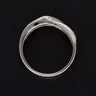 18ct White Gold and Diamond Twist Ring