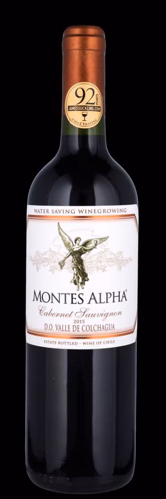 CABERNET SAUV. MONTES ALPHA Colchagua Valley, trækasse Montes