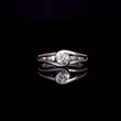 360° view of The Contemporary Light Solitaire Diamond Twist Ring