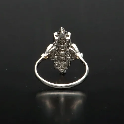 Vintage Platinum Diamond Ring image-4