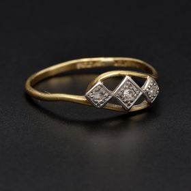Antique 18ct Gold Platinum Diamond Ring
