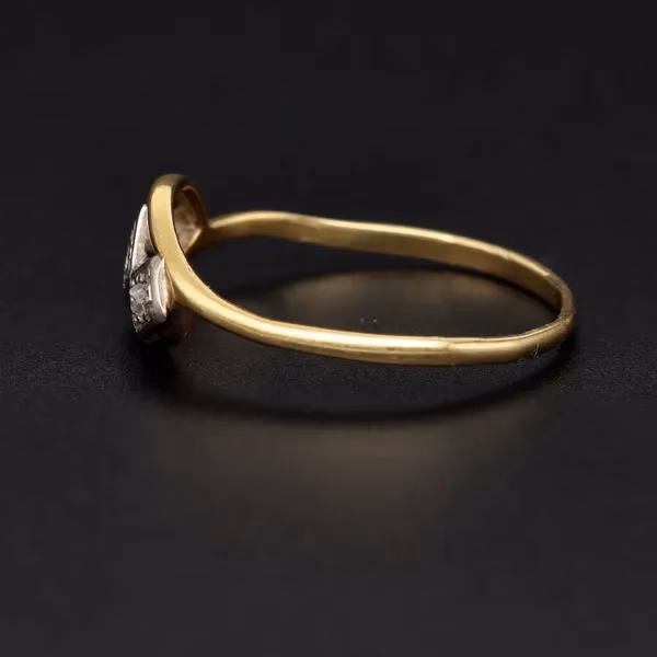 Antique 18ct Gold Platinum Diamond Ring