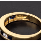 18ct Gold Sapphire and Diamond Eternity Ring