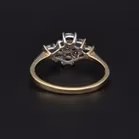 Retro Abstract Diamond Sapphire Ring