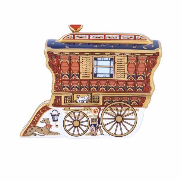 Royal Crown Derby The Ledge Wagon Gypsy Caravan