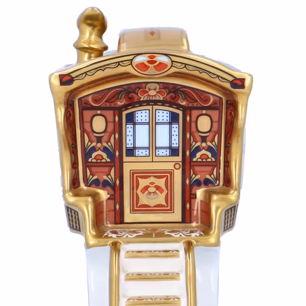 Royal Crown Derby The Ledge Wagon Gypsy Caravan