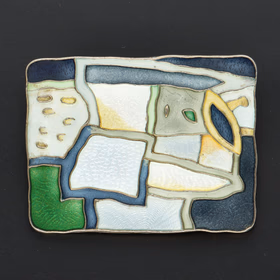 David Andersen Silver & Enamel Winter Brooch