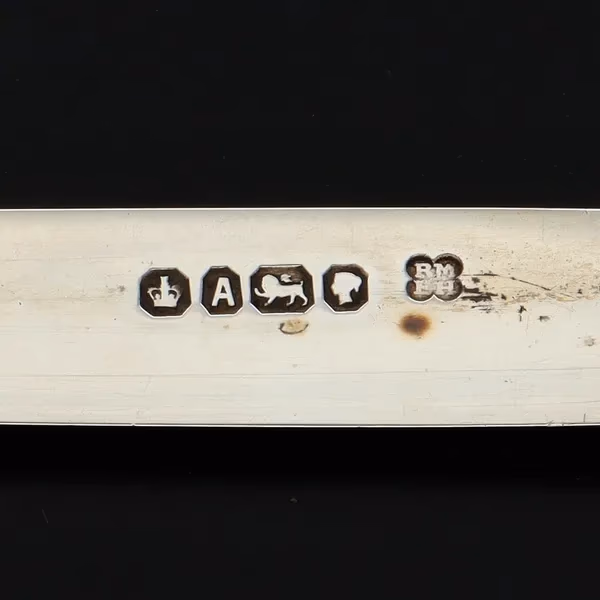 19th Century Cased Silver Fruit Knife