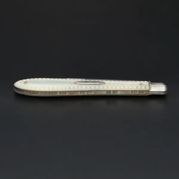 19th Century Cased Silver Fruit Knife