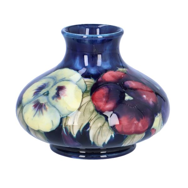 William Moorcroft Pansy Vase
