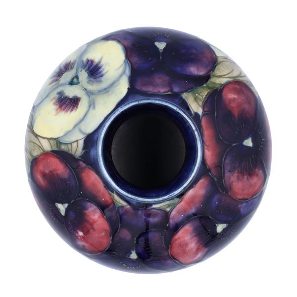 William Moorcroft Pansy Vase