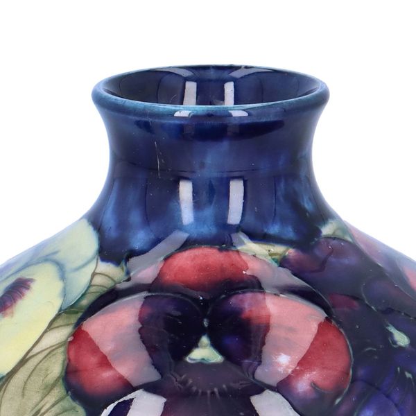 William Moorcroft Pansy Vase